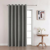 Popxstar Blackout Curtains 350cm Height Room Darkening Curtains for Bedroom 100% Black Out Textured Thermal Curtain Privacy Protection