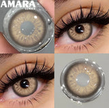 Popxstar  1 Pair Black Color Contact Lenses for Eyes 14.5mm Fashion Contact Lenses Brown Natural Contact Lenses Gray Soft Lens