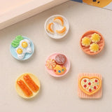 Popxstar 10/100pcs Resin Accessories Miniatures Breakfast Series DIY Dollhouse Handmade Hairpin Phone Case Buckle Materials Home Decor