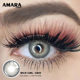 Popxstar  1 Pair GRAY Lenses Anime Accessories Color Contact Lenses for Eyes Comic Tears Eye Fashion Lenses