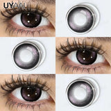 NEW Color Contact Lenses Beauty Brown Pupils Natural Black Contact Lenses Soft Colorful Makeup Eyes Gray Lenses Natural