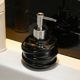 Popxstar  Ceramic Bottle Soap Dispenser Hotel Toilet Hand Wash Liquid Press Bottles Body Wash Shampoo Dispensing Shampoo Bath Gel Bottle