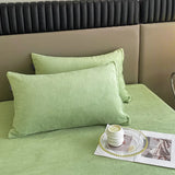 Popxstar Velvet Fabric Pillowcase Bedding Sleeping Pillowcover High Quality Solid Color Pillow Cover Winter Warm Flannel Pillow Case