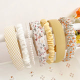Popxstar 3/7 PCS Set Fashion Women Cloth Hair Bands Headdress Headband Girls Hairband Hair Hoop Female Hair Accessories Headwear