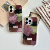 Popxstar  High Quality Exquisite Multiple Colors Velour Heart Pattern Case for iPhone 17 13 14 15 16 Pro Max 11 12 7 8 Plus 16e XS X Cover