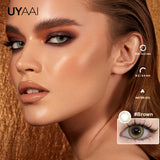 NEW Contact Lens Makeup Green Lens Cosmetic Eye Color Lenses Woman Accesories Natural Brown Eyes Contacts With Big Pupil