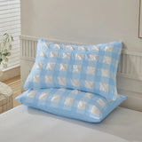 Duvet Cover Bedding Set Twin Full Queen King Size 135x200 Nordic Quilt Cover 240x220 Double Single Grid Puff Bed Linen 200x200
