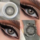 Popxstar  2pcs Colored Contact Lenses for Eyes Blue Pupils Lens Natural Brown Softlens Beautiful Cosmetic Gray Green Eye Contacts