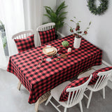 Popxstar Checkered Tablecloth Kitchen, Wedding, Holiday Table Decoration Tablecloth, Outdoor Picnic Tablecloth