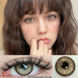 Popxstar  Korea Colorful Contact Lenses Grey Beautiful Pupil Soft Lenses Eye Makeup Blue Lenses Yearly Cosmetics Color EYe