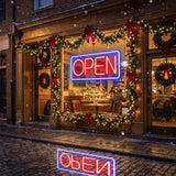 Dimmable LED Neon Sign Adjustable Brightness Soft Silicone Light Strip Business Store Sign Acrylic Backboard