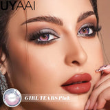 Color 1 Pair Contact Lenses with Natural High Color Saturation & Defined Edge, Soft Age-Reducing Ambience