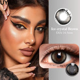New Series Bionic Pupil Color Contact Lenses High Color Rendering Green Grey Blue Cosmetic y2k Korean Fashion Color