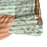 Cotton Double-Layer Gauze Kids Blanket Cute Bear Print Multifunctional Throw Blanket for Kids Beddings Air Conditioner Blanket