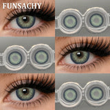 1 Pair Contact Lenses Big Brown Lenses for Eyes Beauty Pupils Comestic Eye Color Len Korean Pupils Makeup Accessoriess