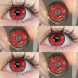 Popxstar   Contact Lenses for Eyes 2pcs Anime Cosplay Colored Lenses Crazy Halloween Lenses Contact Lens Beauty Eye Makeup