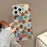 Popxstar  Vortex Shell IND Green Blue And Red Flowers Designed Phone Case For iPhone 17 16 15 14 Pro Max 13 12 11 XS XR 7 8 Plus 16e Cover