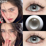 Popxstar  1 Pair New Product Color Contact Lenses with Diopter Myopia Eyes Natural High Quality Contact Lenses  pink Lenses Pupils