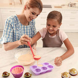 Popxstar 3D Round Half Sphere Silicone Mold for Cake DIY Baking Chocolate Eco-Friendly Cake Mold