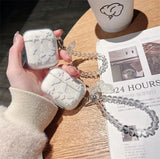 Popxstar Crystal Butterfly Pendant Bead Bracelet Earphone Case For Apple Airpods 4 /3 For Airpods Pro/ Pro2 Earphone Case With Keychain