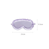 Popxstar Silk Ruffle Sleep Eye Mask Soft Sleeping Eye Covers Multicolor Night Dream Blackout Eye Patches for Woman Man to Sleep Better