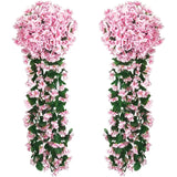 Popxstar spring decor Artificial Flower Silk Violet Wall Hanging Wedding Scene Decor Home Potting Outdoor Garden Party Festival parts diy gift Hotsale