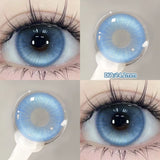 Popxstar  2pcs/pair Beauty Purple Contact Lenses for Eyes Myopia Colored Contact Lenses Natural Blue Lens Fashion Cosplay Pupils