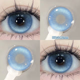 Popxstar 2pcs/pair Beauty Purple Contact Lenses for Eyes Myopia Colored Contact Lenses Natural Blue Lens Fashion Cosplay Pupils