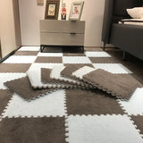 Popxstar Soft Plush Children's Mat Baby Play Mat Baby Toys Eva Foam Puzzle Carpet In Children's Room Keep Warm Playmat 30*30*1CM