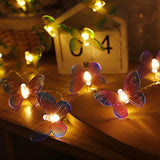 Popxstar 1.5m/10LED Butterfly Light Battery Powered Fairy String Lights For Home Decor Birthday Wedding Baby Shower Party Decoration