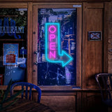 LED Bright Open Neon Sign, Powered by USB with ON/OFF Switch, RGB Open Signs for Business Bar Restaurant Hotel Storefront Window