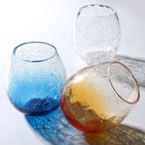 Popxstar  Creative Japanese-Style Ice-Cracked Glass Household Water Glass Foreign Wine Glass Whiskey Drinking Water Cup