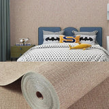 Popxstar  10m 1 roll DIY 3D linen texture self-adhesive wallpaper,PVC wallpaper tile wall paste, used in living room, dining room,bathroom