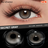 Popxstar New Arrival Bio-essence 1 Pair Gray Lenses for Eyes Color Contacts Lens Fashion Makeup Lenses Blue Pupils for Natural Eyes