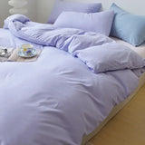 Solid Color Brushed Four Piece Set Home Textile Bedding Three Piece Set Autumn Short Plush Bed Sheets, Duvet Covers, Pillowcases