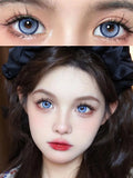 Popxstar  1Pair Colored Beauty pupils Makeup Lenses  High Quality Myopia Eyes Black Eye Grey Contact Lenses 1 Yearly Fast Shipping