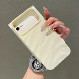Luxury 3D Curly Wavy Texture Phone Case For iPhone 17 Air 16 15 14 Plus 13 Pro Max Soft Shockproof Phone Back Cover
