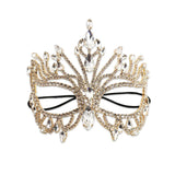 Shiny Rhinestone Crystal Mask Handmade Design Exaggerated Rhinestone Mask Jewelry Crystal Cover Halloween Mask Holiday Party