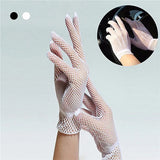 Popxstar UV-Proof Driving Gloves Mesh Fishnet Gloves Nylon Mesh Solid Thin Summer Women Gloves Mitten Animals Gloves Woman