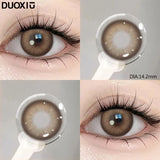 Popxstar  1Pair Contact Lenses for Eye with Myopia Brown Pupils Eye Prescription Beautiful Soft Lenses Yearly Make up Fast Shipping