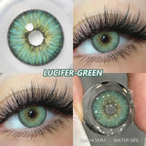 Popxstar  2pcs Blue Green Contact Lenses Yearly New Colored Lens Brown Natural Cosmetic Gray Big Eyes Korean Student Beauty Pupil