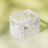 Popxstar  3D Printed Beer Crate Style AA/AAA Battery Storage Boxes Stackable Battery Organizer Home Office Desktop Decor Storage Tool Gift