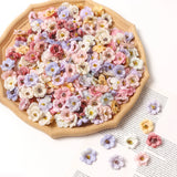 Popxstar 50PCs Mini Artificial Rose Flowers Heads Silk Fake Flowers for Home Dceor Wedding Decoration Craft Wreath Gifts Accessories