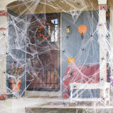 Popxstar Halloween Decoration Party Accessories Decorations for Events Scream Festa Spider Web Black Outdoor Props Haunted House Spider
