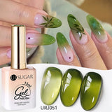 popxstar UR SUGAR 15ml Jelly Milky White Translucent Color Gel Polish Semi Permanent UV Gel Nail Art Soak Off Gel Varnish Latest Fashion