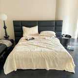 Popxstar Butterfly Jacquard Plush Blanket Summer Conditioning Bedding Nap Blanket Office Sofa Nap Blankets Soft Comfortable Bed Blankets