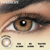 1 Pair NEW Colored Pupils Makeup Green Contact Lenses Beauty Women Colored Pupils Cosmetic Brown Natural Lenses Yearly