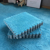 Popxstar 60pcs Soft Plush Baby Play Mat EVA Foam Children's Carpet Interlocking Exercise Tiles Floor Carpet And Rug for Kids Pad 30*30 CM