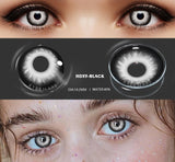 Popxstar 1pair Halloween Cosplay Color Contacts Lenses For Eyes Blue Black Colored Lens Anime Yearly Beauty Makeup Contacts Lens