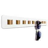 Popxstar Wooden Wall Mounted Sunglasses Storage Rack Eyeglass Organizer Holder Self-adhesive Glasses Hanger  Sunglass Hook Storage Gifts